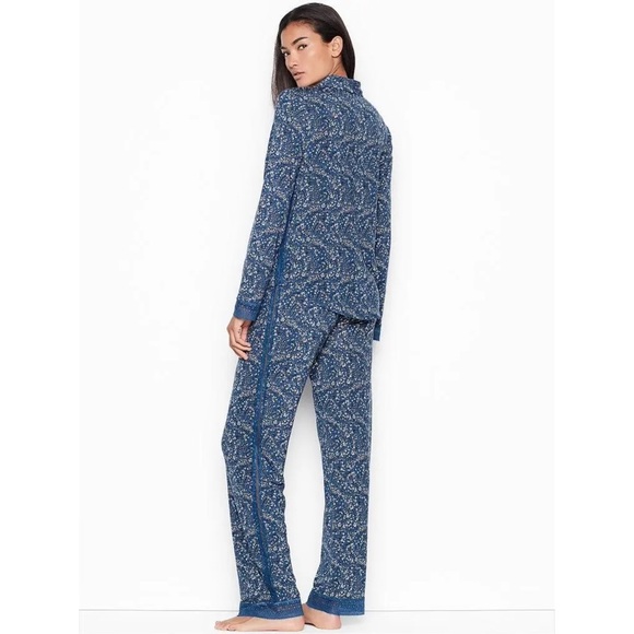 💙 Victoria's Secret, Blue Meadow Heavenly Supersoft Modal Pajama Set - Picture 4 of 16